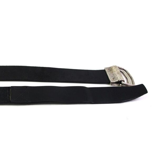 AL & Co BLACK REAL LEATHER 1 3/8"Wd DRESS CASUAL CLASSIC WOMEN'S BELT Sz 30 (R7 - Picture 12 of 12